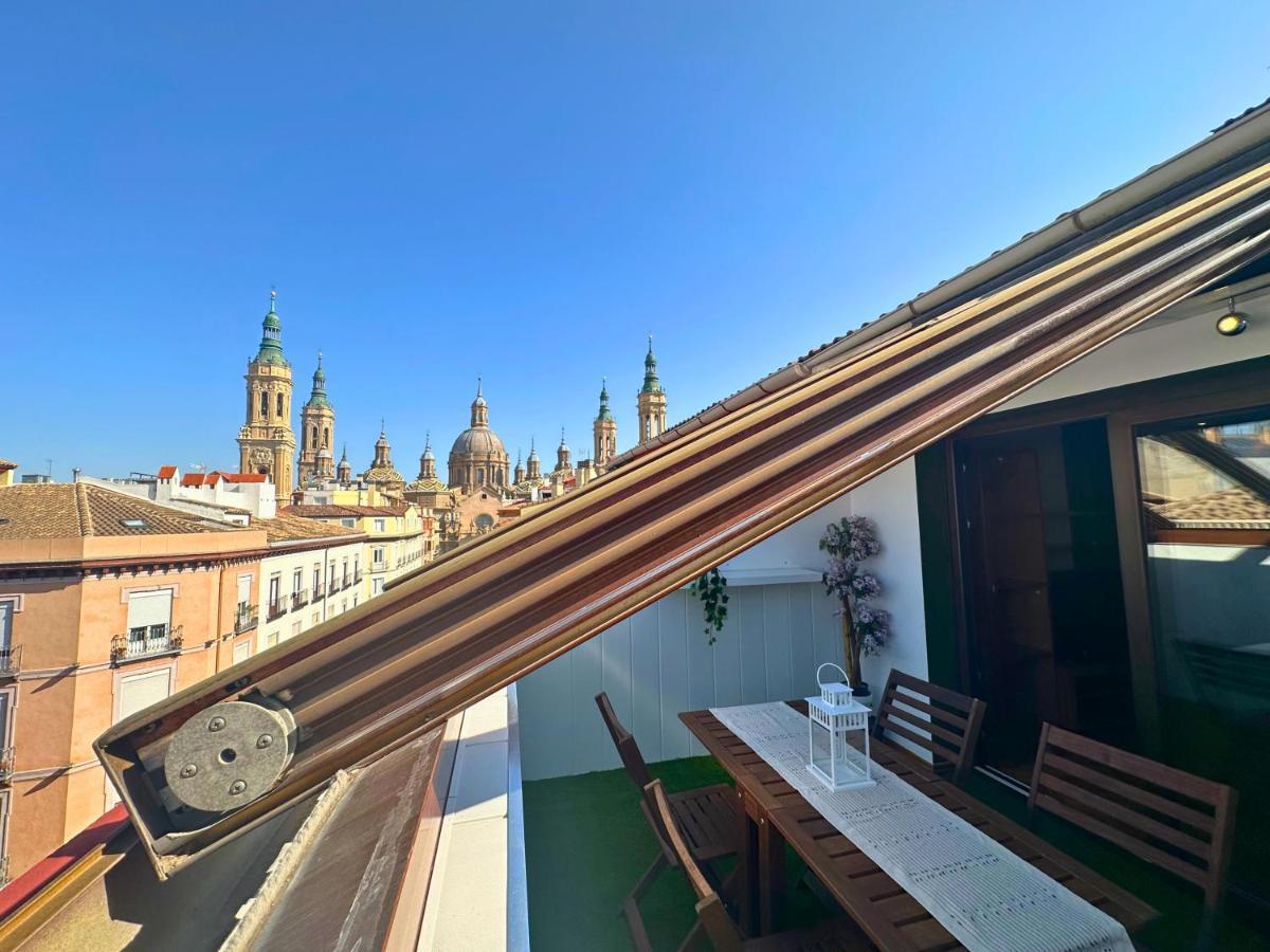 Dos Torres Atico - Solarium Privado En Calle Alfonso I Saragosse Extérieur photo