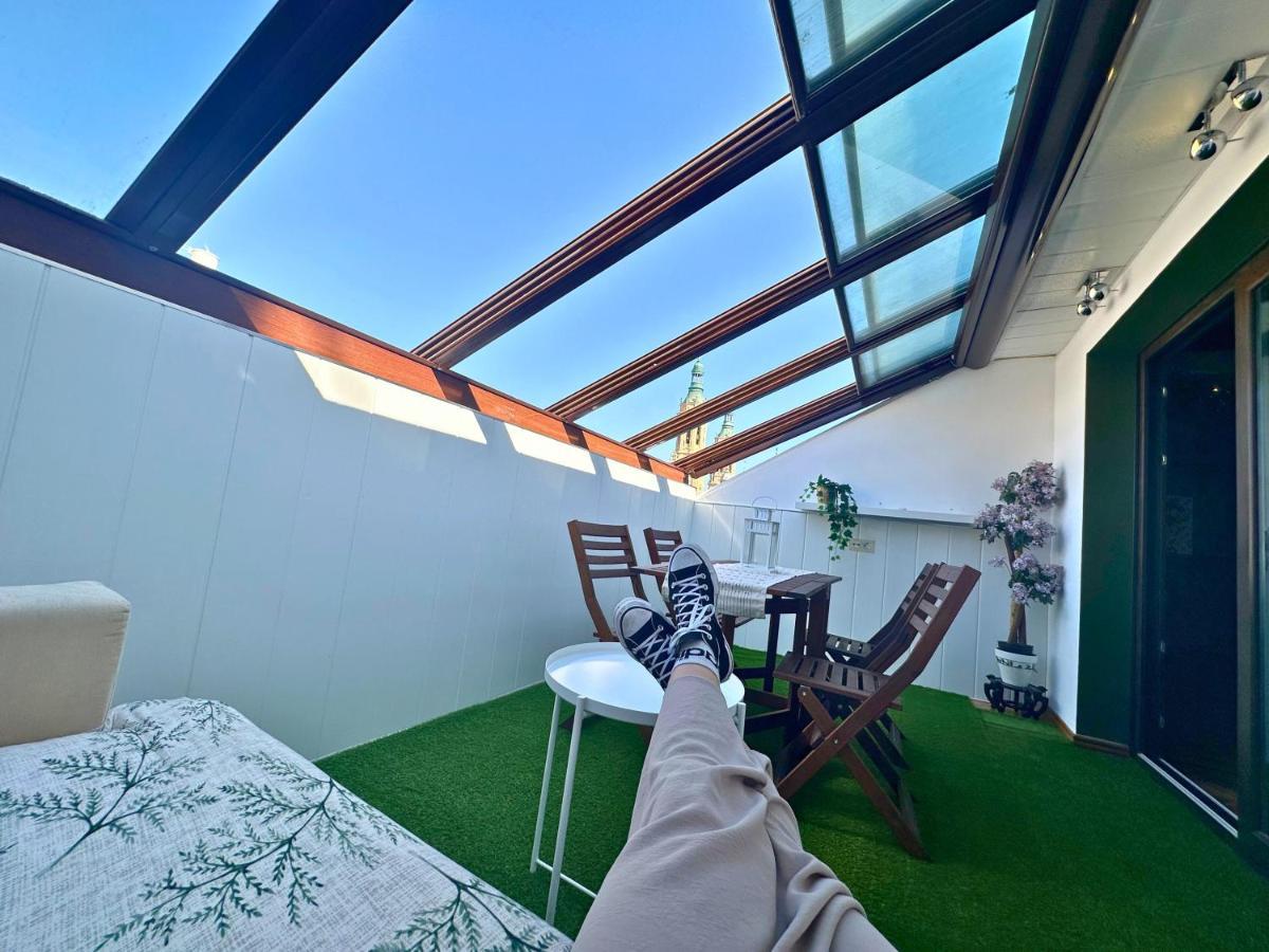 Dos Torres Atico - Solarium Privado En Calle Alfonso I Saragosse Extérieur photo